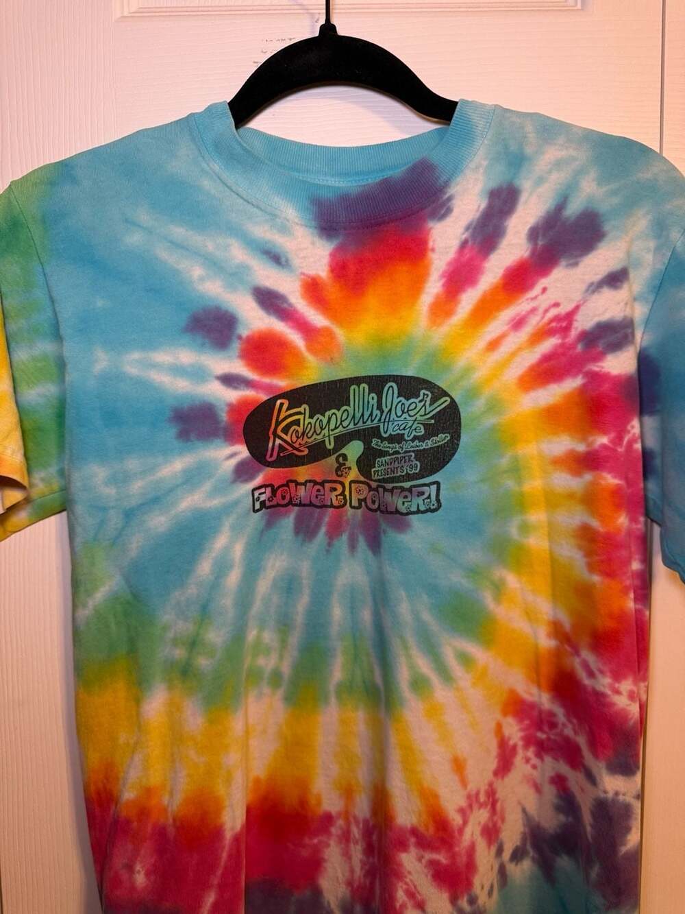 Anvil Kokopelli Joe's Cafe Size S Rainbow Tie Dye T-Shirt